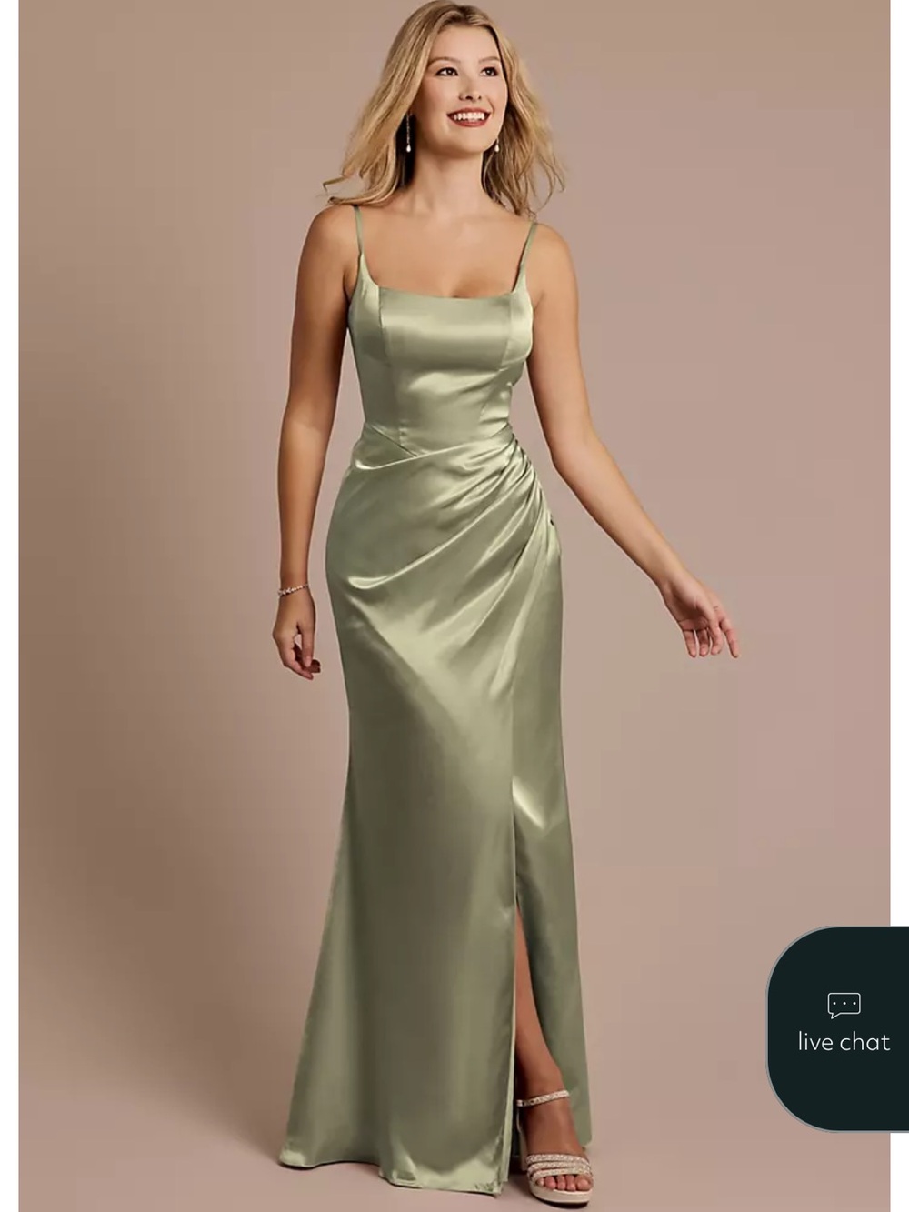 David’s Bridesmaid Dress in Eucalyptus
STYLE# GS290217